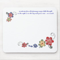 Quilled Flowers Mouse Pad mousepads by bullock8 Quilled Flowers Mouse Pad mousepads