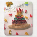 Quilling Birthday Cake mousepads