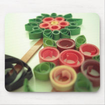 Plantas da flor de Quilling mousepads