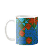 Quilt Abstract (No. 0712) mugs by ArtfulImages Quilt Abstract (No. 0712) mugs