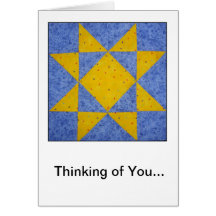 Quilt Block Friendship/Sympathy Greeting Card