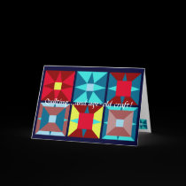 Quilt Block Greeting Card