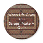 Quilt Button Magnet