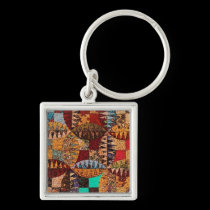Quilt Design Keychain keychains