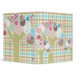 Quilt-Like Patterned Trees Custom Binder binders