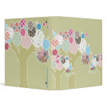 Quilt-Like Patterned Trees Custom Binder binders