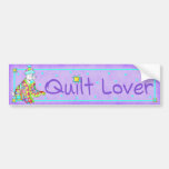 Quilt Lover Dog Bumper Sticker