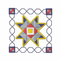 Quilt pattern embroidery embroidered shirts