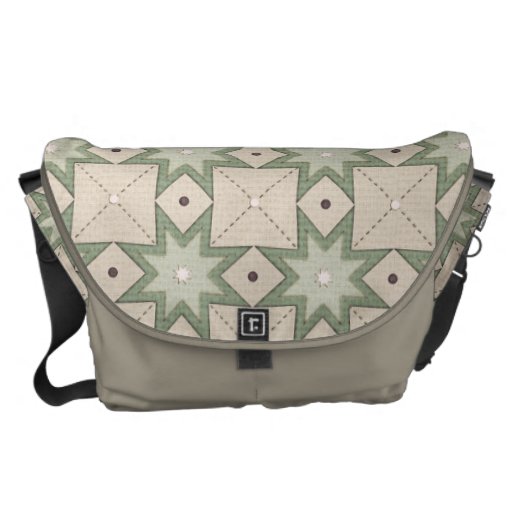 Quilt Pattern Messenger Bag Zazzle