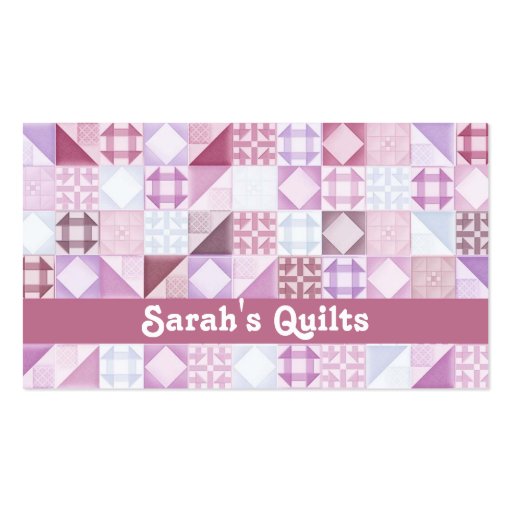 Quilt Shop Business Cards (front side)