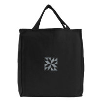 Quilt Square #1 embroidered bags