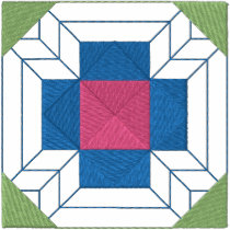 Quilt Square #2 embroidered shirts
