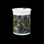 Quilted Abstraction Pitcher pitchers