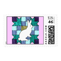 Quilted Bunny Postage postage by beesplace Quilted Bunny Postage postage