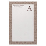 Quilted Comfort Pattern 2  • Monogram Stationery