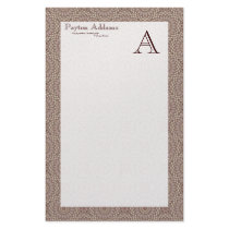 Quilted Comfort Pattern 2  • Monogram Stationery