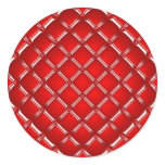 Quilted Envelope Closer (Red) Sticker