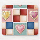 Quilted Hearts Mouse Pads