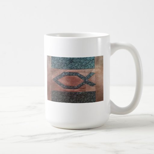Quilted Ichthus Mug