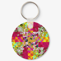 Quilted keychains
