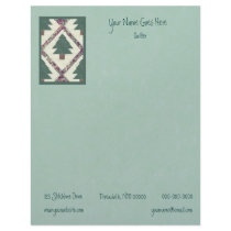 Quilted Pine Tree letterhead