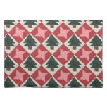 Quilted Pine Trees and Stars Placemats