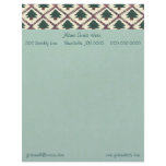 Quilted Pine Trees Letterhead Design