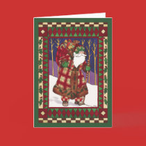 QUILTED SANTA cards