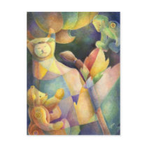 Quilted Stuffed Animals postcards by daphne1024 Quilted Stuffed Animals postcards