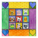 Quilted Zoo Print