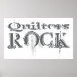 Quilters Rock Poster