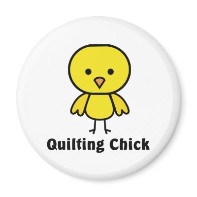 Quilting Chick Refrigerator Magnet