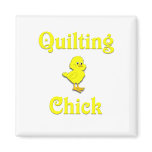 Quilting Chick Fridge Magnet