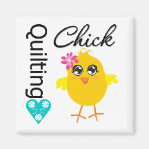 Quilting Chick Refrigerator Magnets