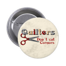 Quilting Corners Pinback Button
