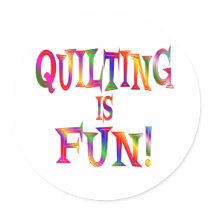 Quilting is Fun stickers
