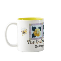 Quilting Queen Bees Mug by quiltingqueenbees Quilting Queen Bees Mug