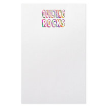 Quilting Rocks Customized Stationery