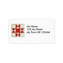 'Quilty' Return Address labels