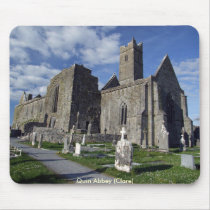 Quin abbey view mousepads
