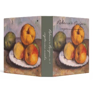 Quince, Apples, Pears, Cezanne, Vintage Still Life Vinyl Binders