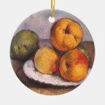 Quince, Apples, Pears, Cezanne, Vintage Still Life Christmas Ornaments