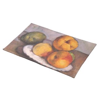 Quince, Apples, Pears, Cezanne, Vintage Still Life Placemats