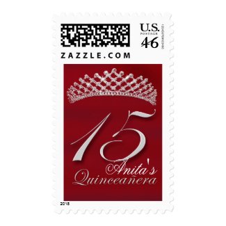 Sweet 15 postage Quinceañera for the 15th birthday stamp