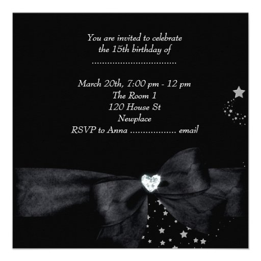 Quinceanera 15th Birthday Party Personalized Invites