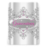Quinceañera 15th Birthday Party Pink Diamonds Card