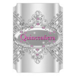 Quinceañera 15th Birthday Party Pink Diamonds Cards