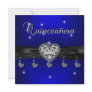 Quinceanera 15th Birthday Party Royal Blue Black Announcement