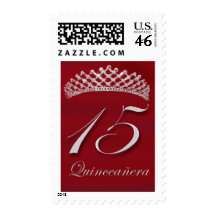 Quinceañera for the 15th birthday postage