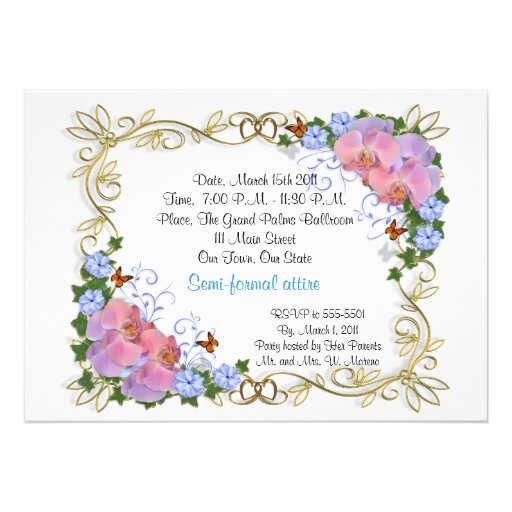 Quinceanera invitation 15th Birthday